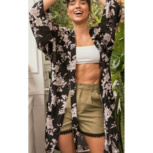 Spiritual Gangster Womens OS Kimono Top Cardigan F - Picture 1 of 8